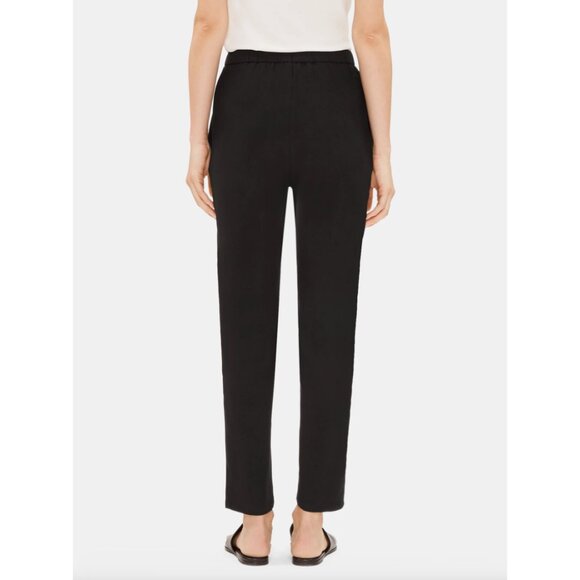 Eileen Fisher Silk Georgette Crepe Slouchy Ankle Pant Size S - Picture 3 of 11